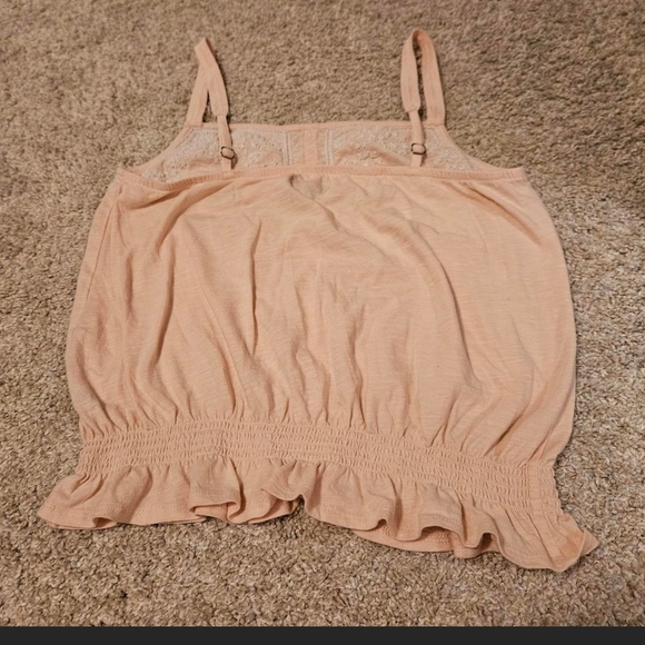 American Eagle Outfitters Orange Ruffled Smocked Camisole - Picture 5 of 5